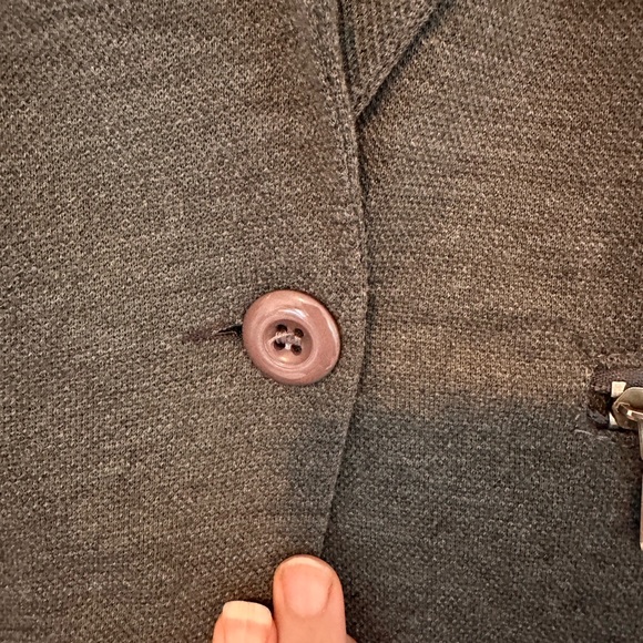 Grey One Button Blazer - Picture 8 of 11
